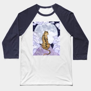 Tiger Moon Colour Version Baseball T-Shirt